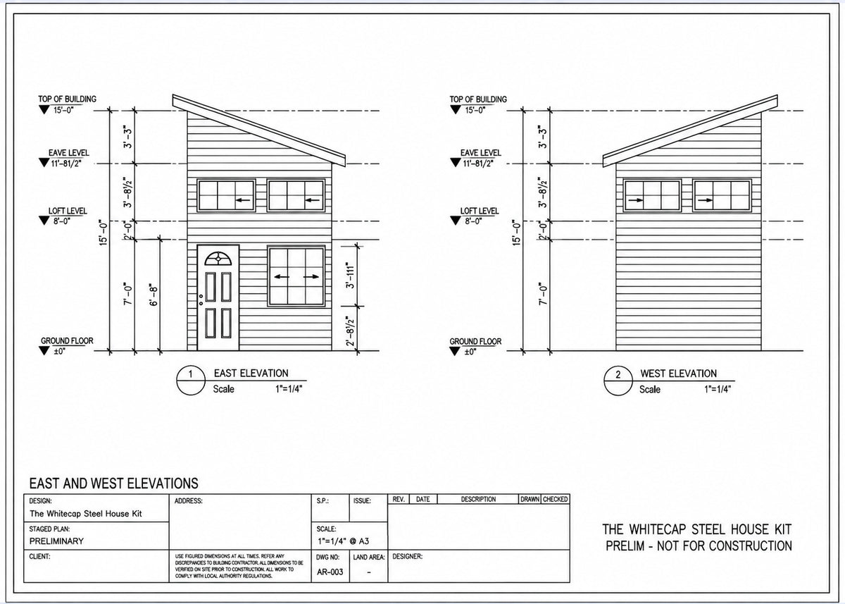 The Whitecap Steel House Kit