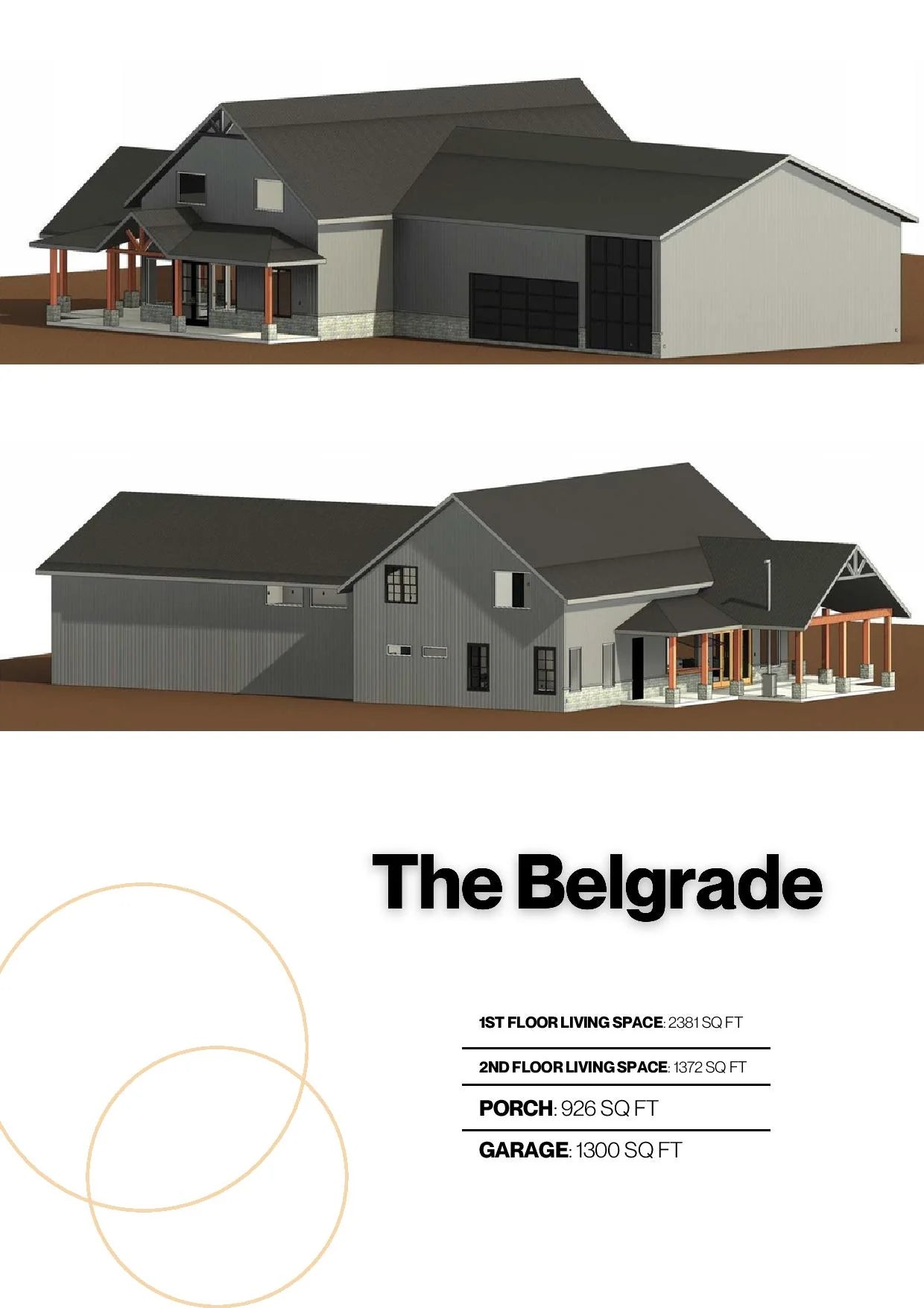 The Belgrade Barndominium House Kit