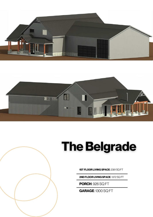 The Belgrade Barndominium House Kit