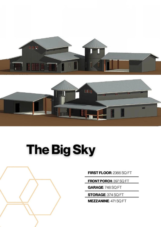 The Big Sky Barndominium House Kit