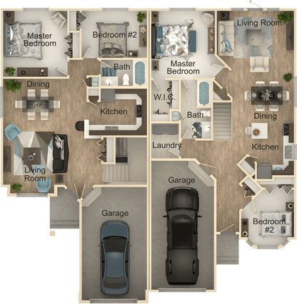 Alpine Glen Duplex House Kit - Home Kit