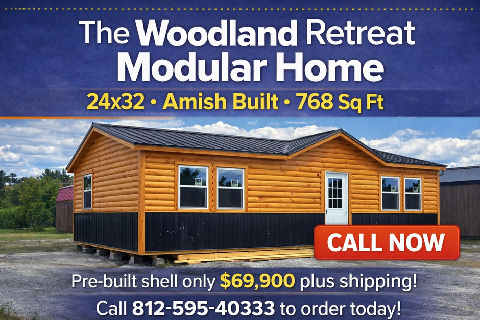 Amish-Built Modular Turnkey Cabins & Cabin Shells – Amish Built Cabins ...
