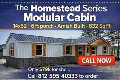 The Homestead Cabin , Pre-Built SHELL