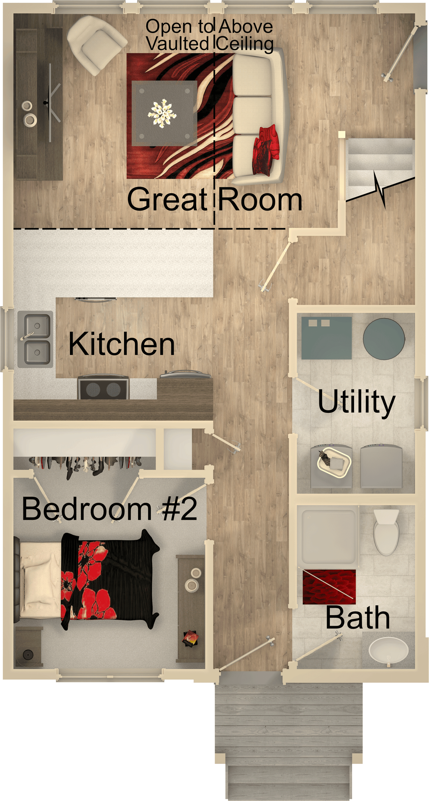 The Anchorage House Kit (2 bed 2 bath)