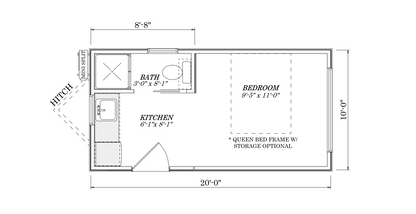 AROD The A-Frame Tiny Home/ Park Model RV
