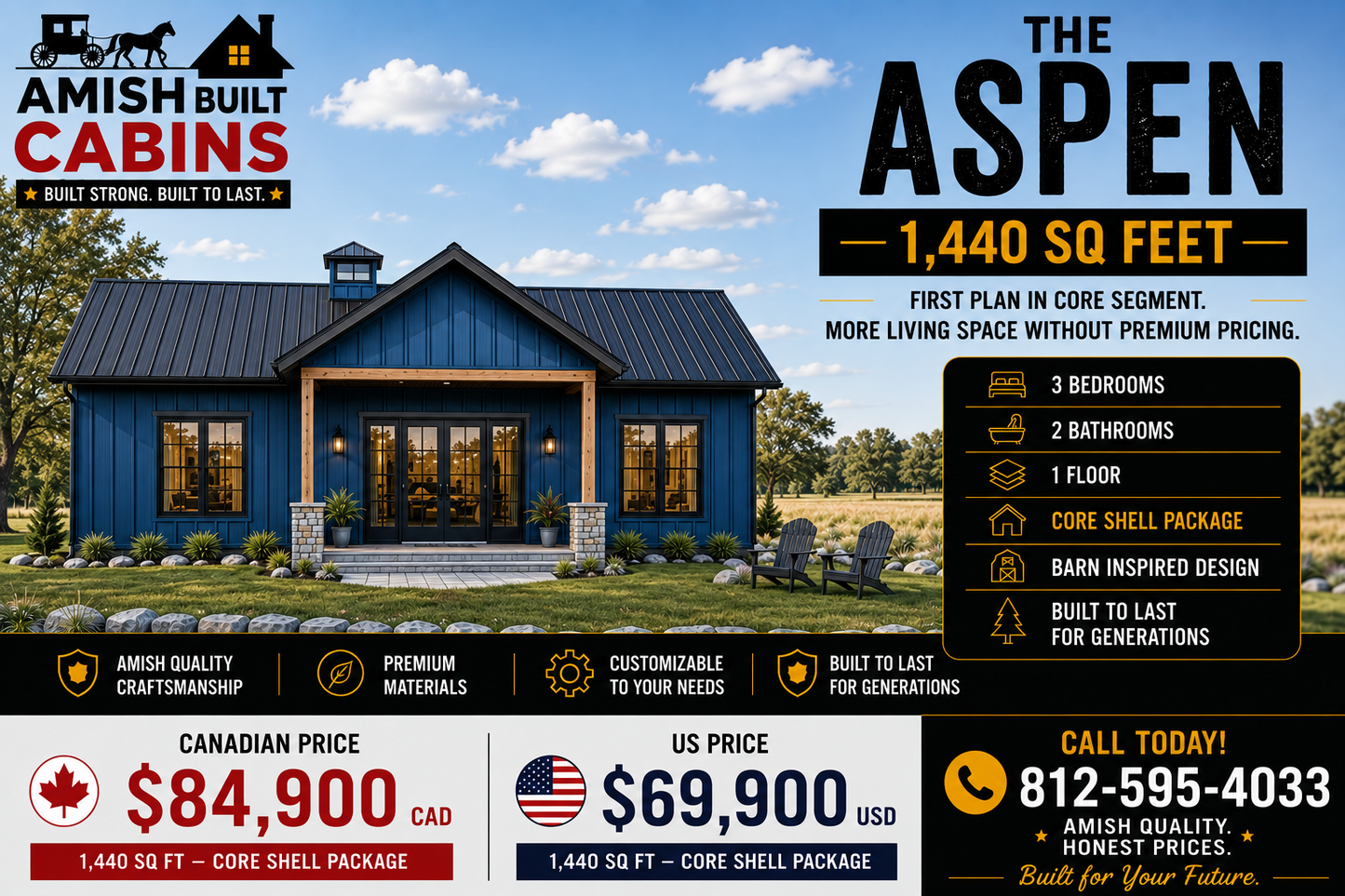 The Aspen Barndominium Kit