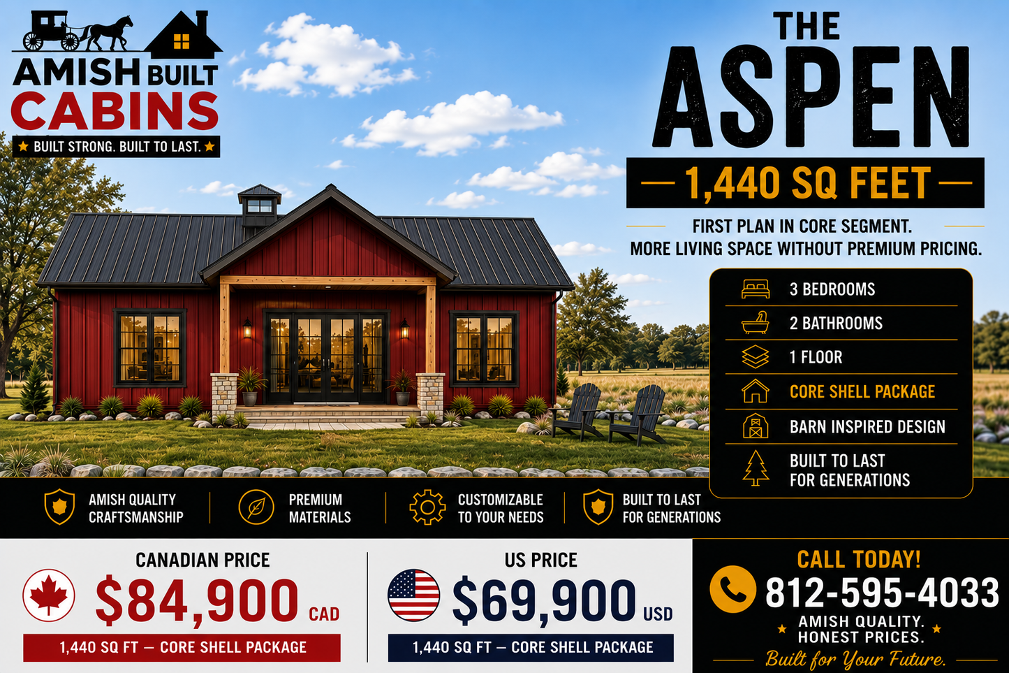 The Aspen Barndominium Kit