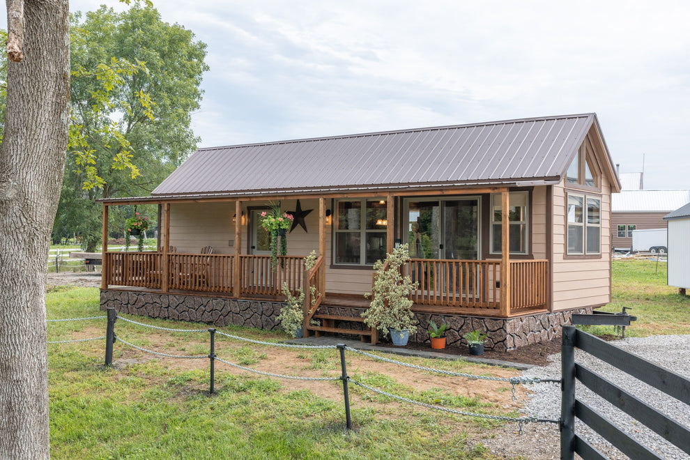 The Bella Park Model RV (Made To Order) – Amish Built Cabins | Modular ...