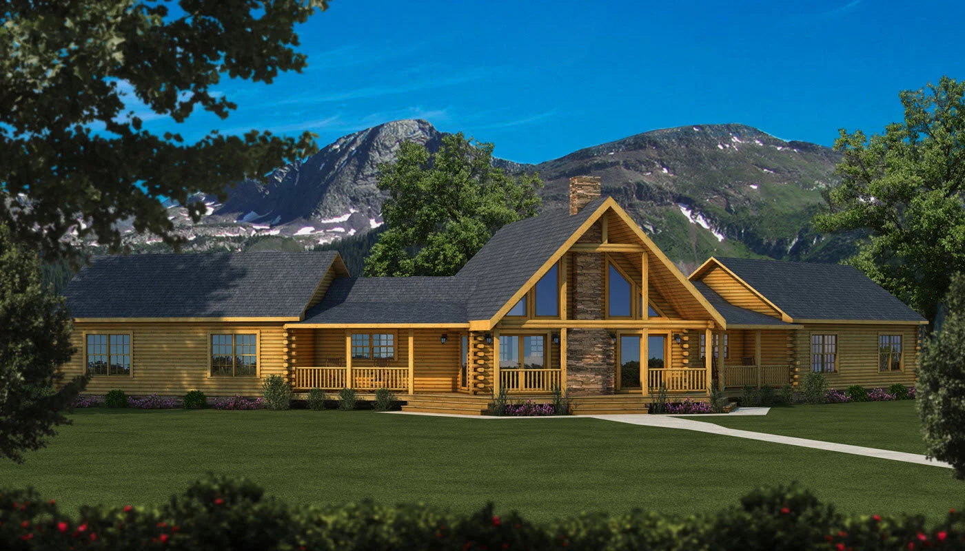 The Beluga Log Home Plan - Log Home Kit