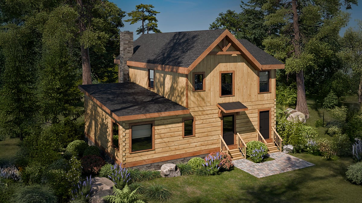 The Bluejay Log Home Plan - Log Home Kit