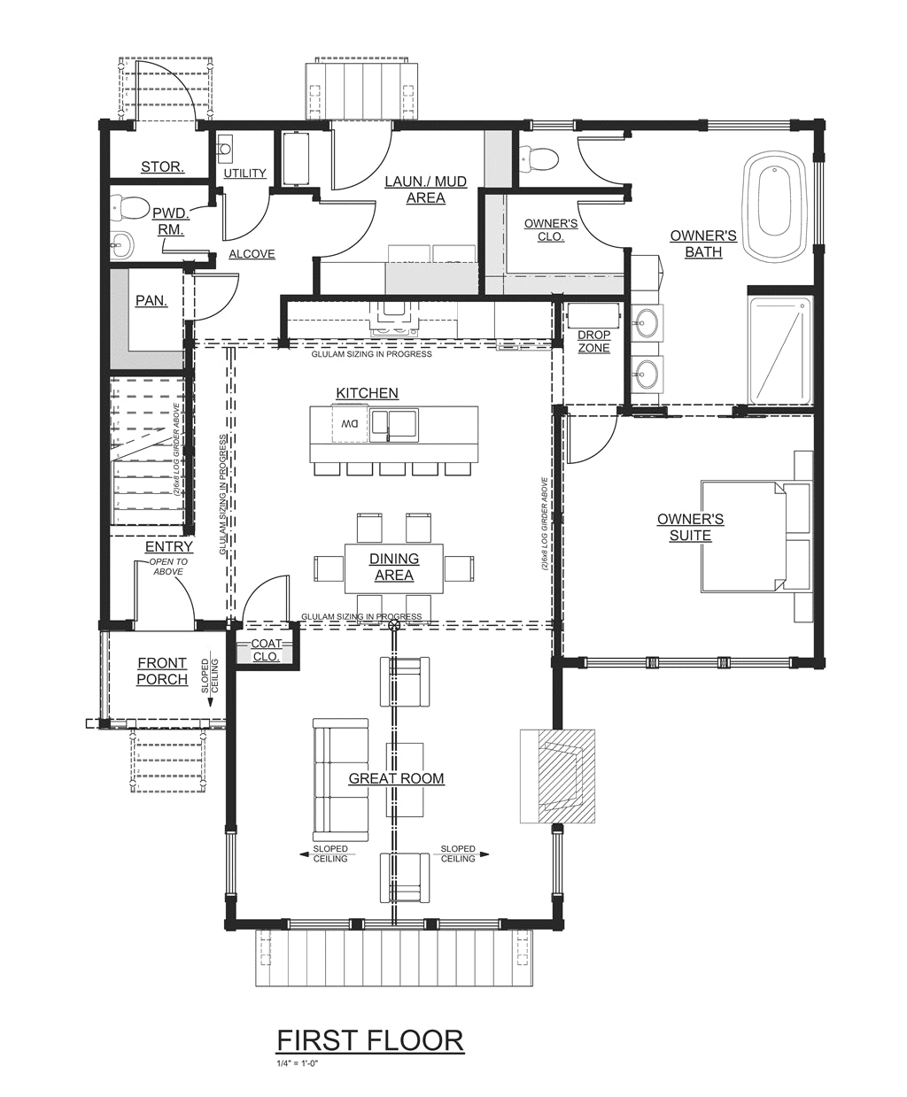 The Bluejay Log Home Plan - Log Home Kit