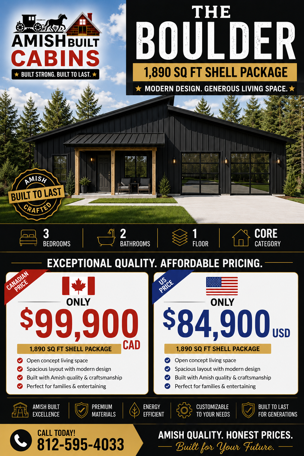 The Boulder Barndominium Kit