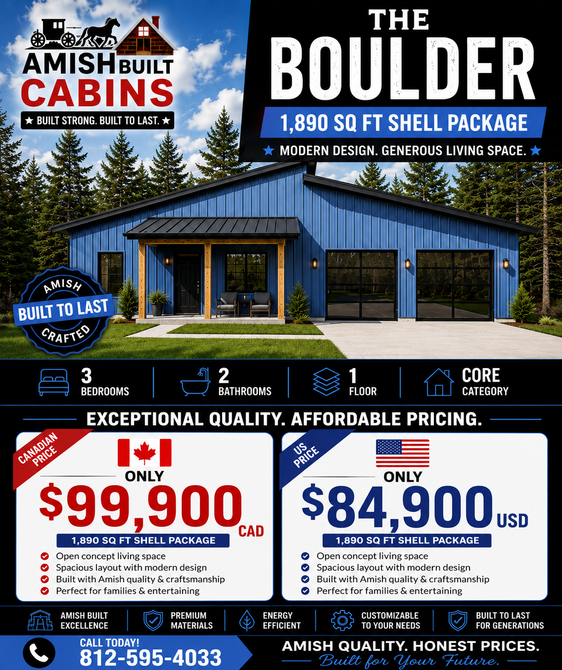 The Boulder Barndominium Kit