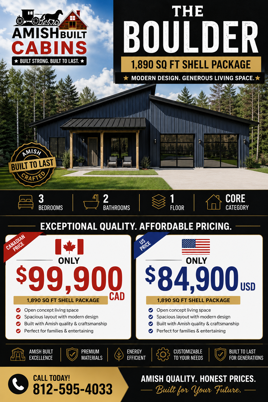 The Boulder Barndominium Kit