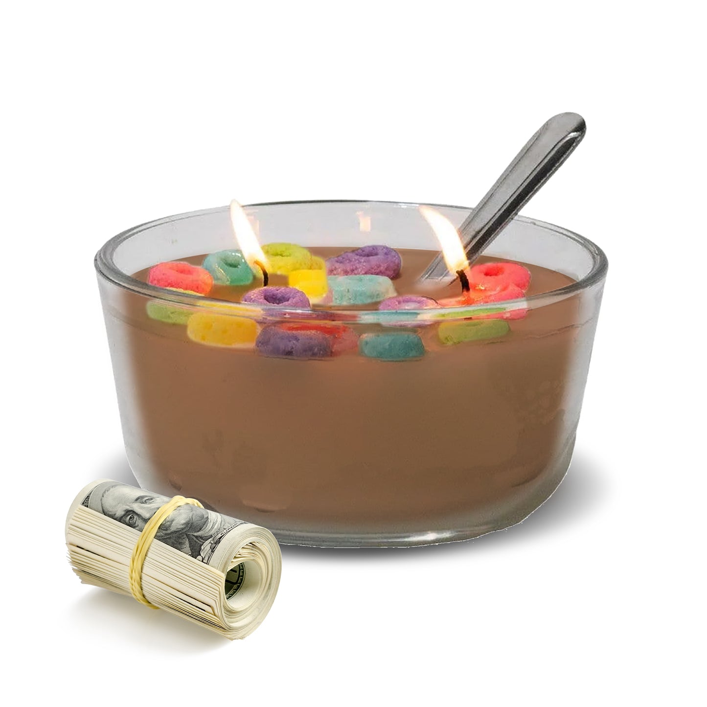 Cinnamon Bun Cereal Cash Candles