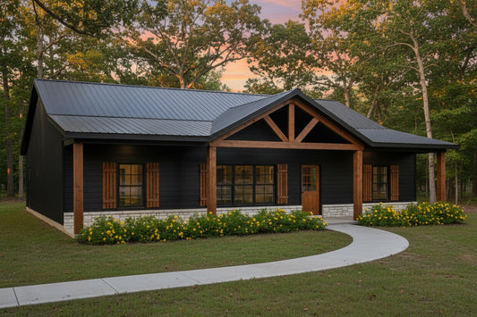 Midnight Ridge Farmhouse Affordable House Kit (3 bed 2 bath)