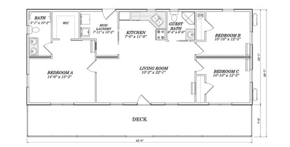 The Campfire Rancher (3 bed 2 bath)