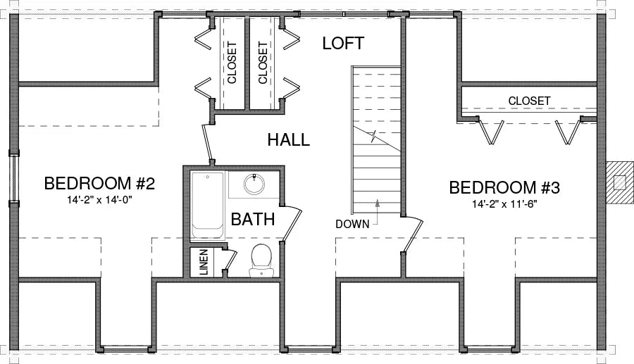 The Charlestown Log Home Plan - Log Home Kit