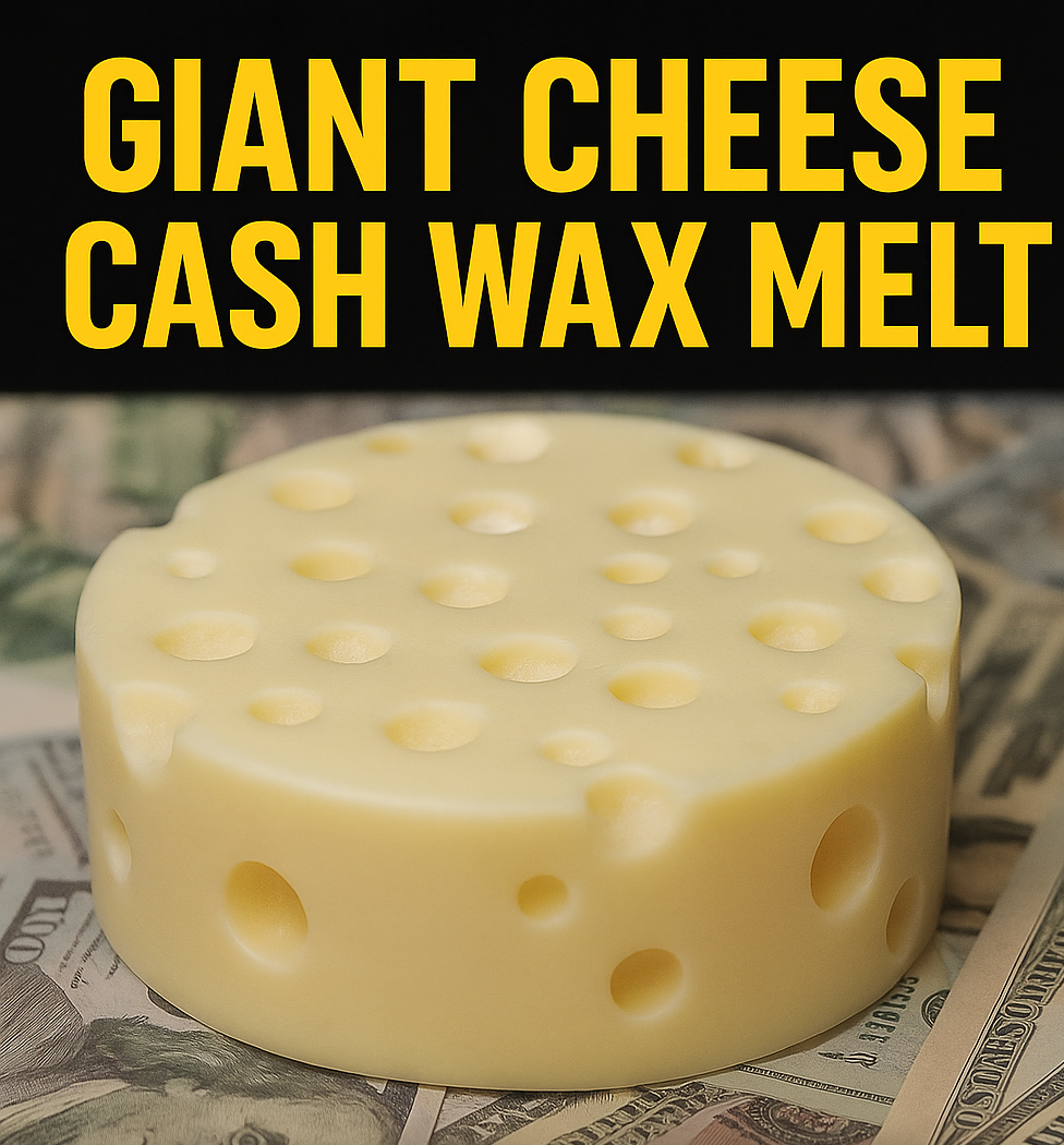 Giant Block Of Cheese Shaped Cash Wax Melt