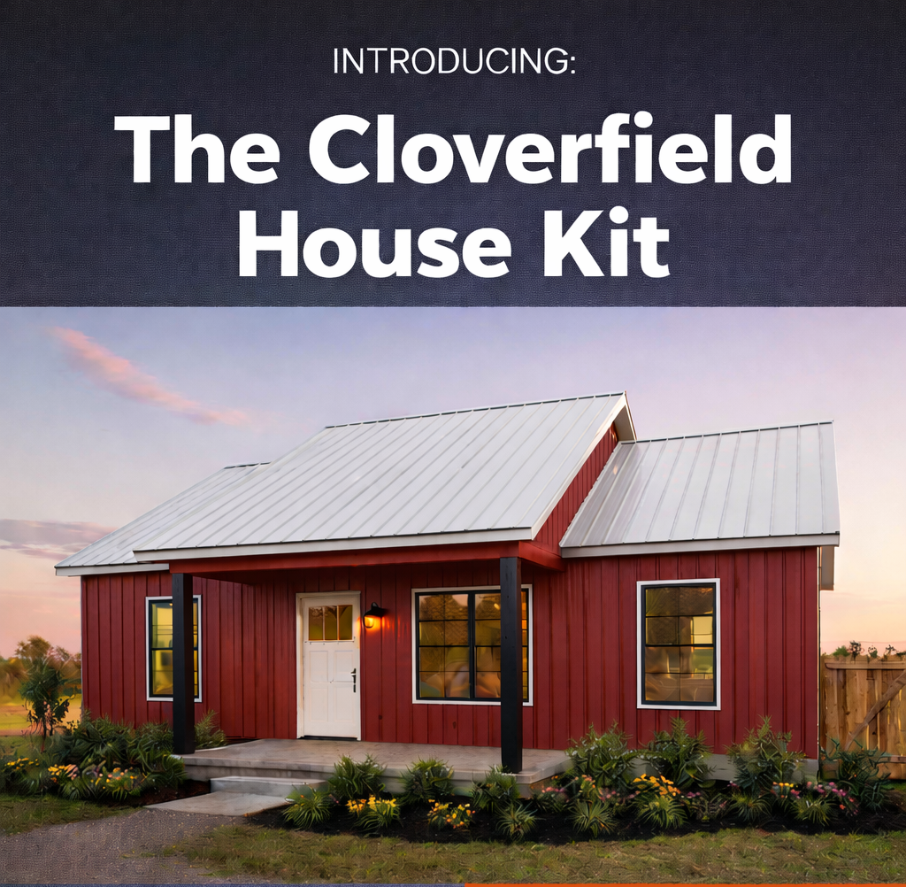 The Cloverfield Affordable House Kit (2 bed 1 bath) – Amish Built ...