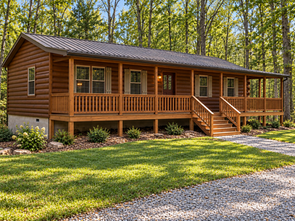 The Country Rancher Amish Built Modular Cabin ( 3 Bed 2 Bath)