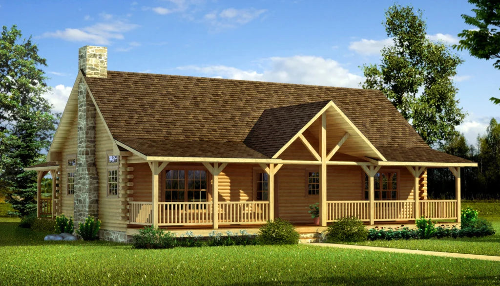 Daniel Boone Log Home Plan - Log Home Kit