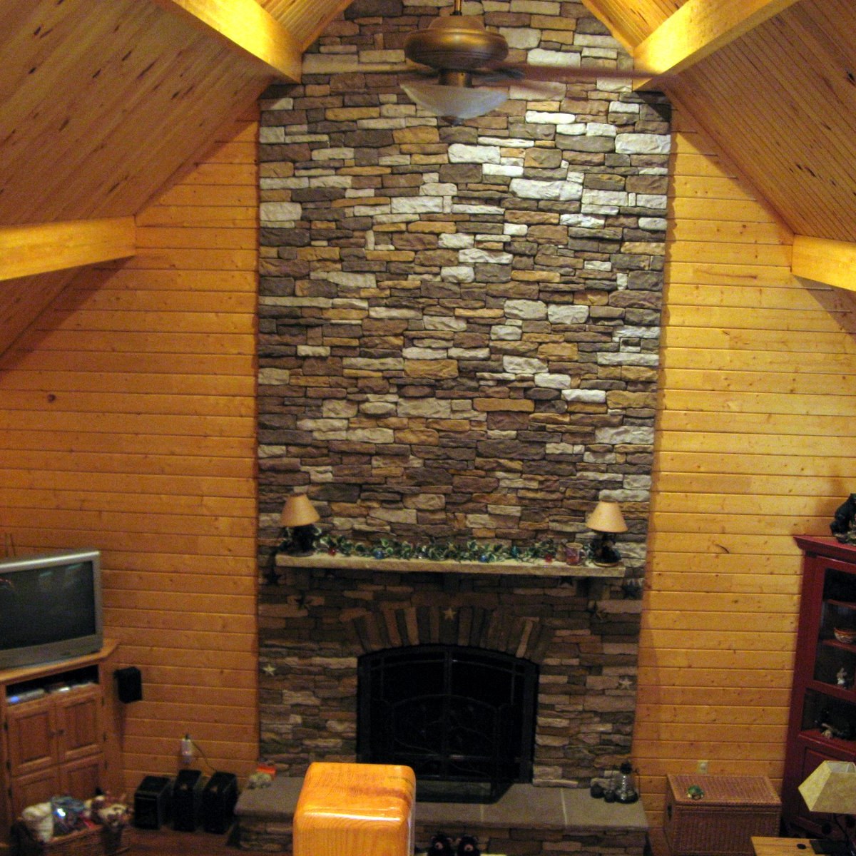 The Cozy Fireplace Cabin Log Cabin Kit