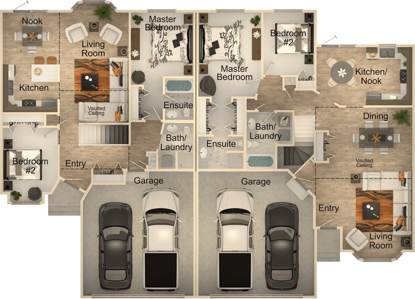 Double Delight Duplex House Kit - Duplex Home Kit