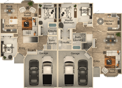 Double Delight Duplex House Kit - Duplex Home Kit