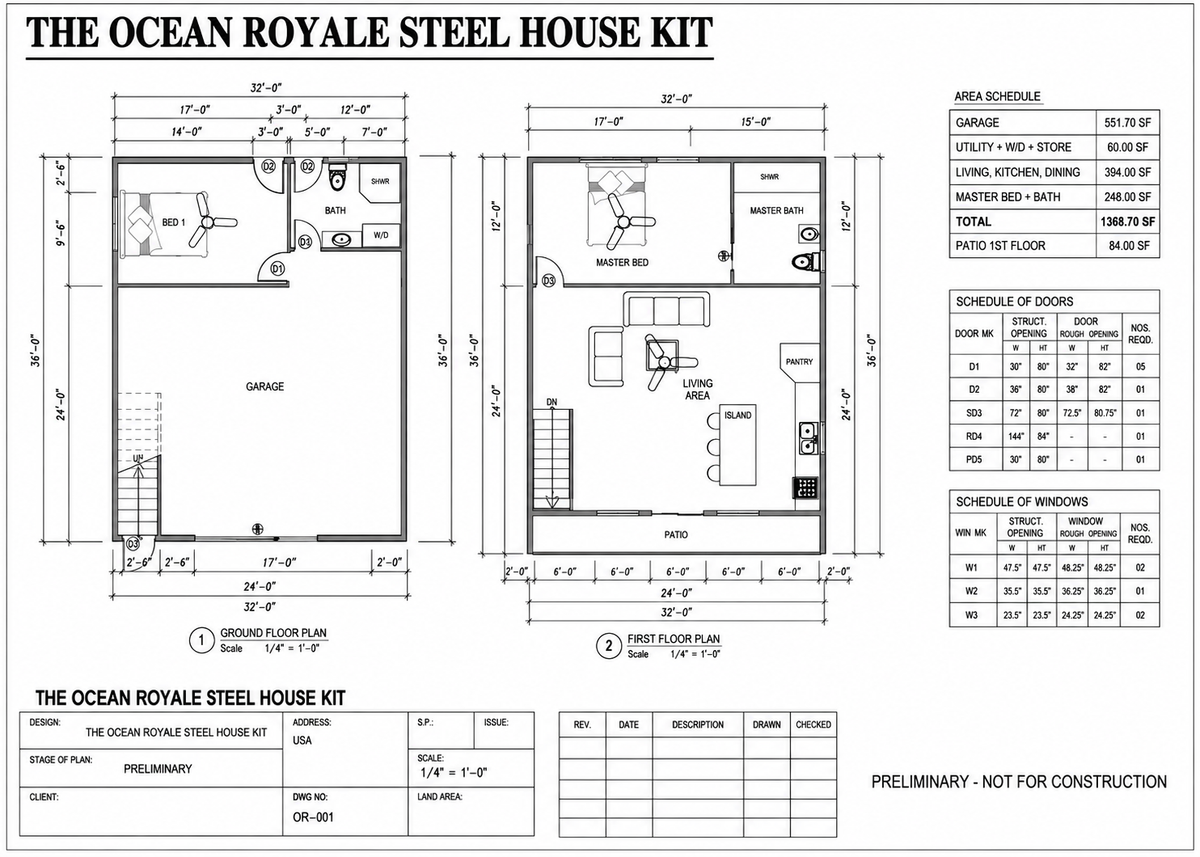 The Ocean Royale Steel House Kit