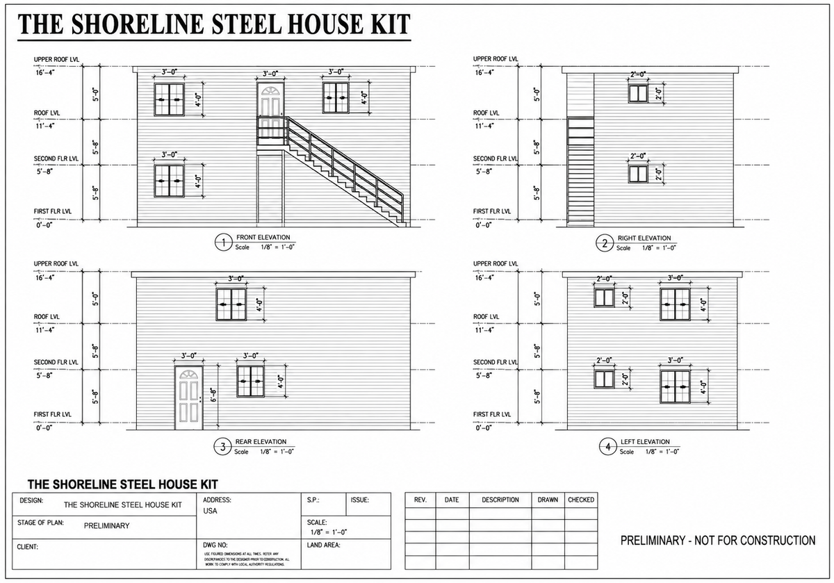 The Shoreline Steel House Kit