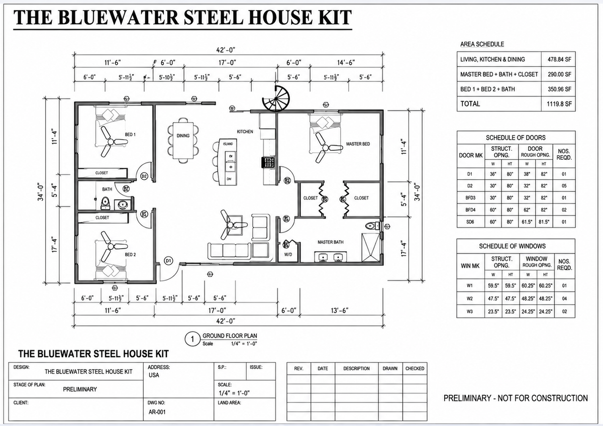The Bluewater Steel House Kit