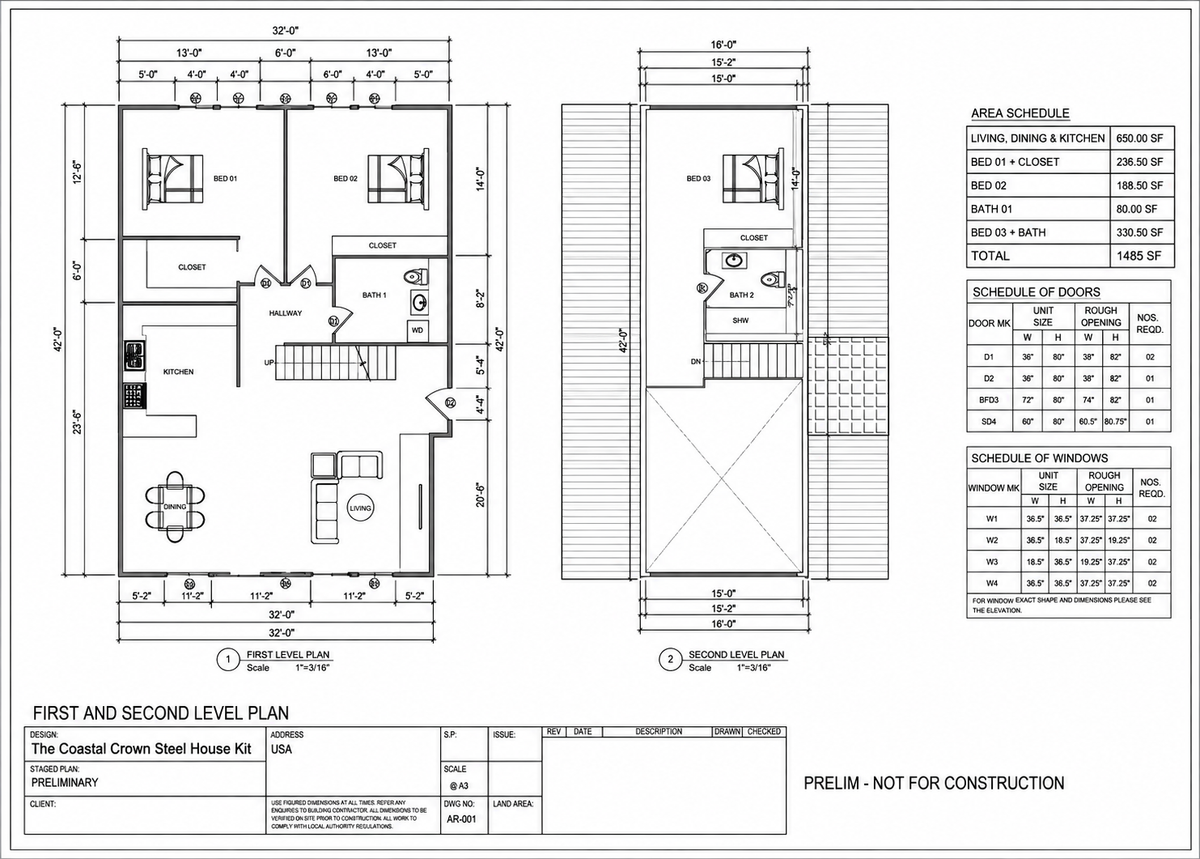 The Coastal Crown Steel House Kit