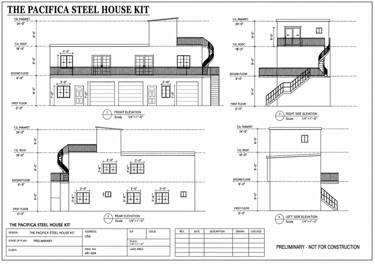 The Ocean Grande Steel House Kit