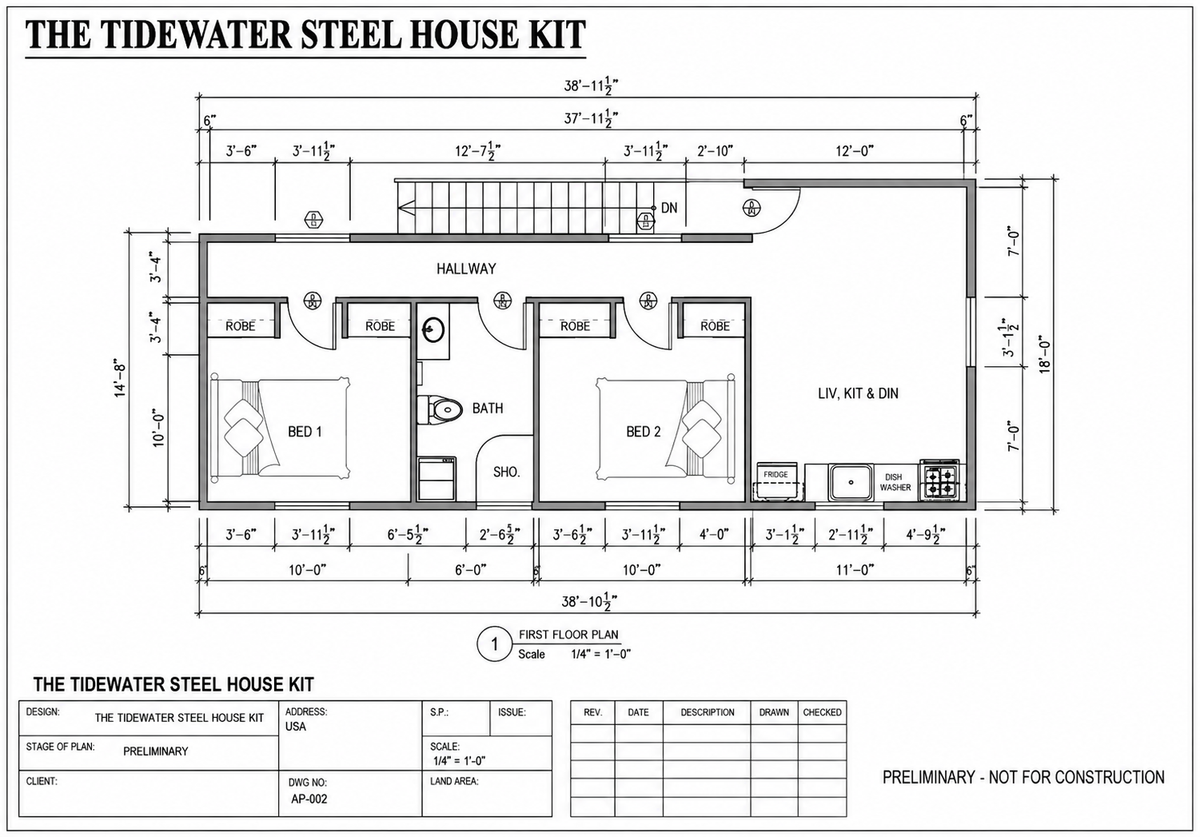 The Tidewater Steel House Kit