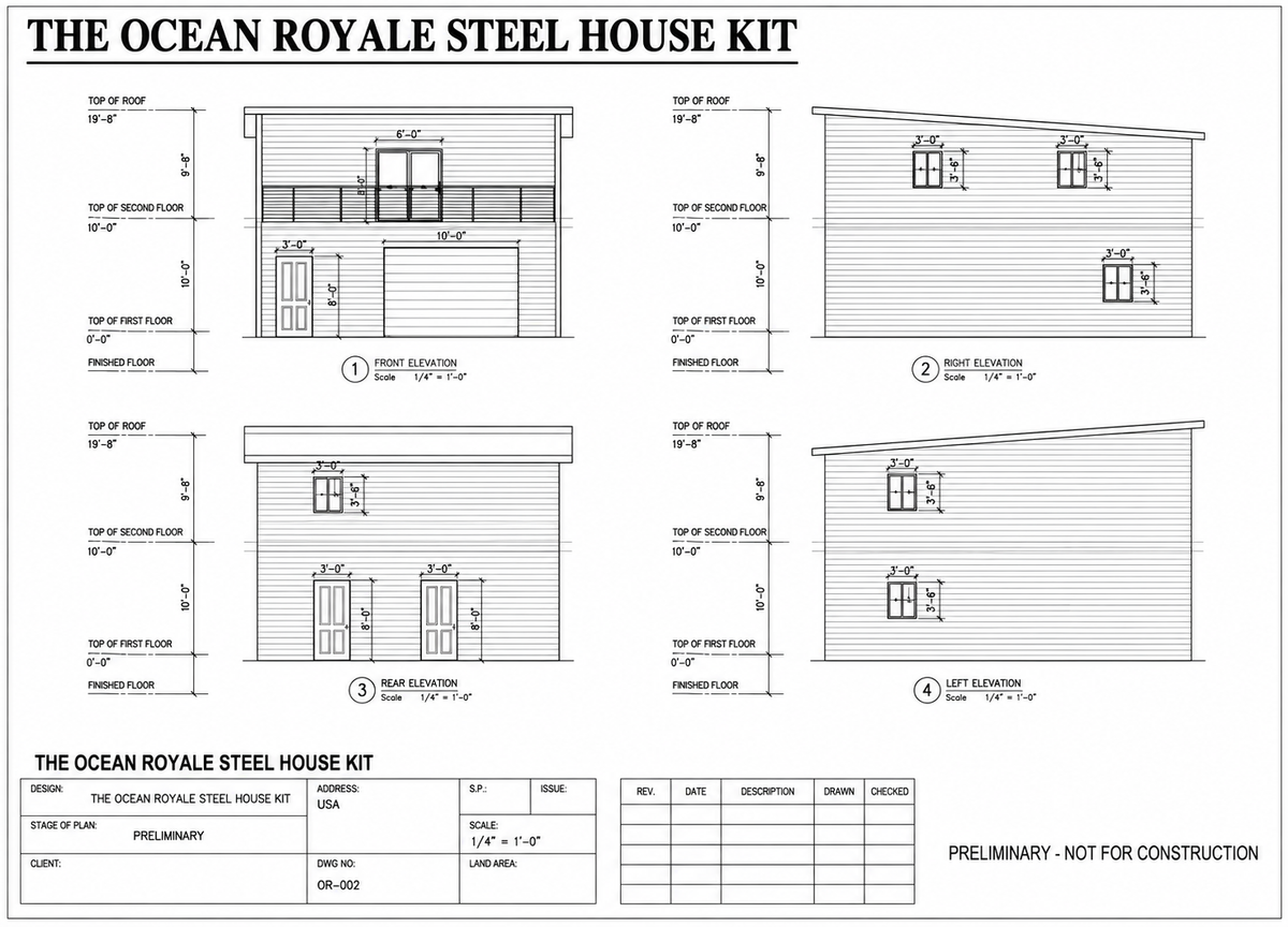 The Ocean Royale Steel House Kit
