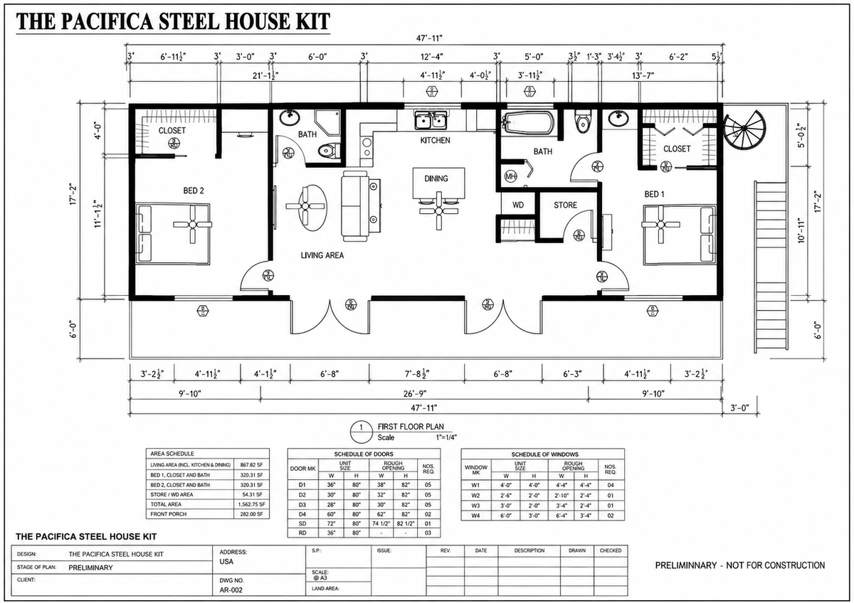 The Pacifica Steel House Kit