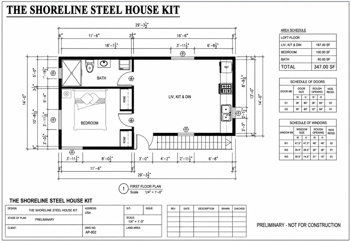 The Shoreline Steel House Kit
