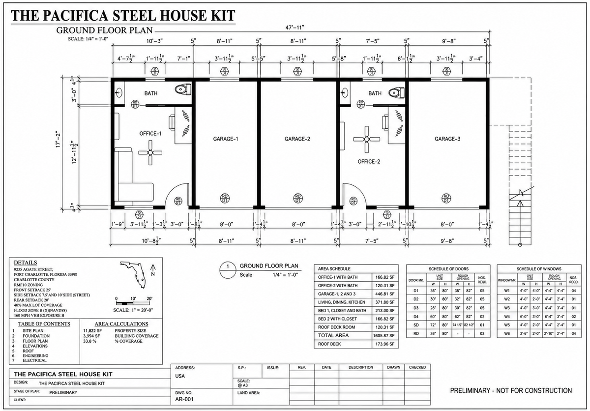 The Pacifica Steel House Kit