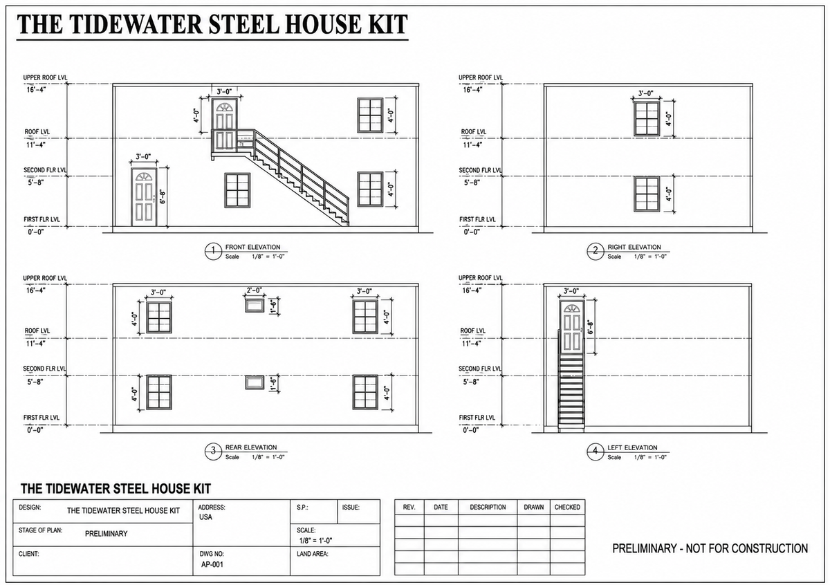 The Tidewater Steel House Kit