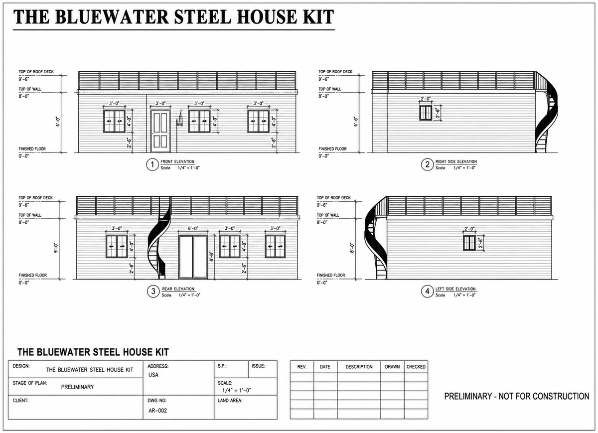 The Bluewater Steel House Kit