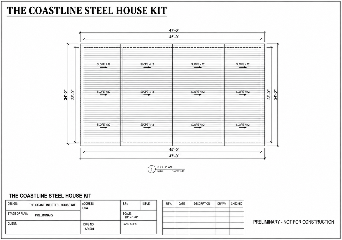 The Coastline Steel House Kit