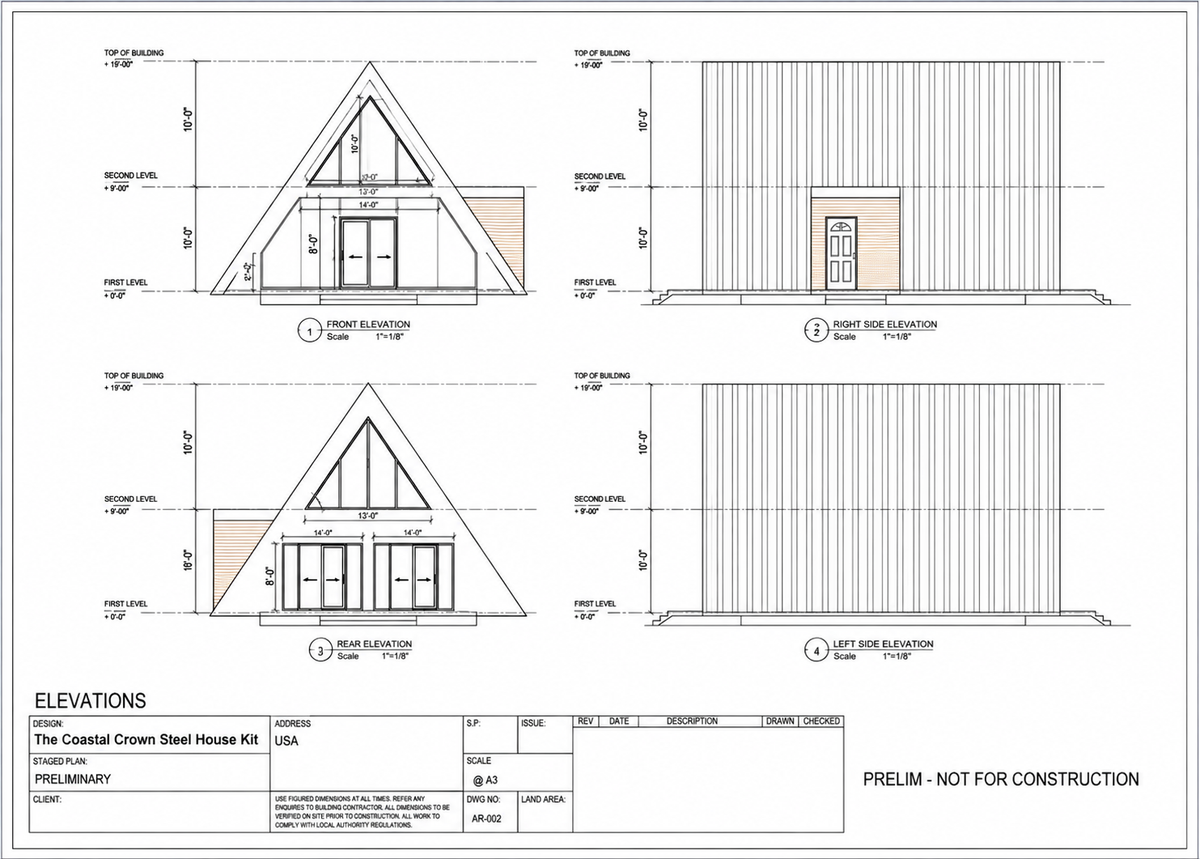 The Coastal Crown Steel House Kit