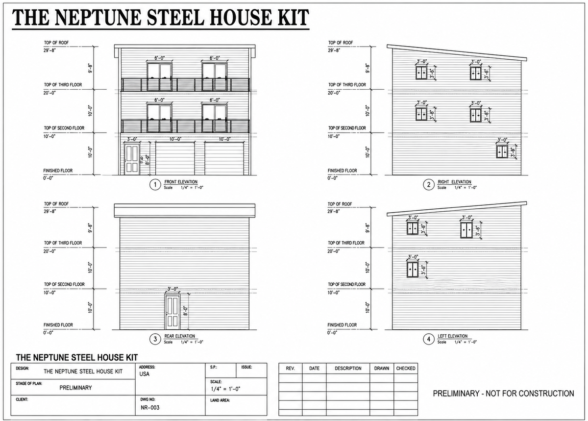 The Neptune Steel House Kit