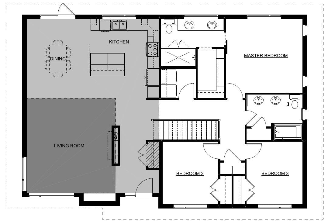 Frostpine Cottage House Kit (3 bed 2 bath)