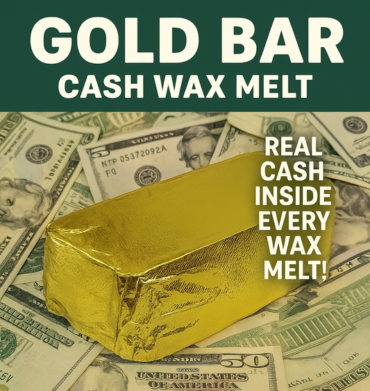 Giant Gold Bar Shaped Cash Wax Melt