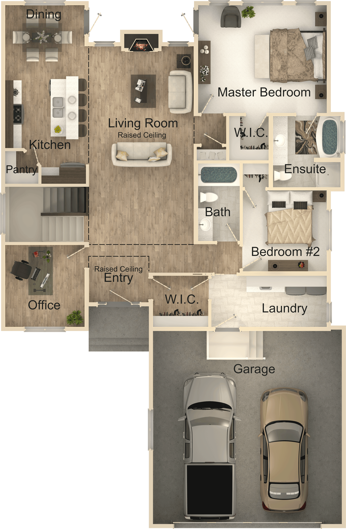 Golden Meadow Bungalow House Kit (2 bed 2 bath)