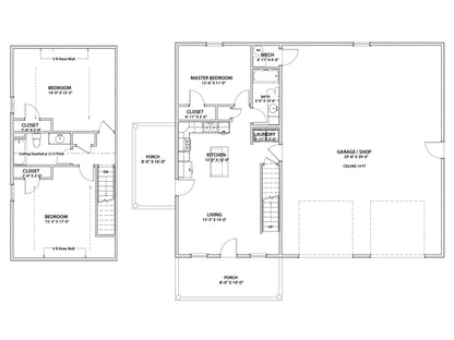 Iron Horse Barndo Affordable House Kit (3 bed 2 bath plus large shop/garage)