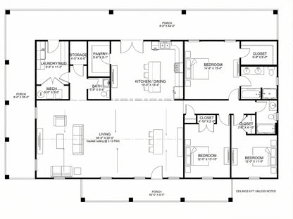 Homestead Haven Affordable House Kit (3 bed 3 bath)