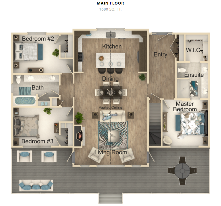 Hillside Haven House Kit (3 bed 2 bath)